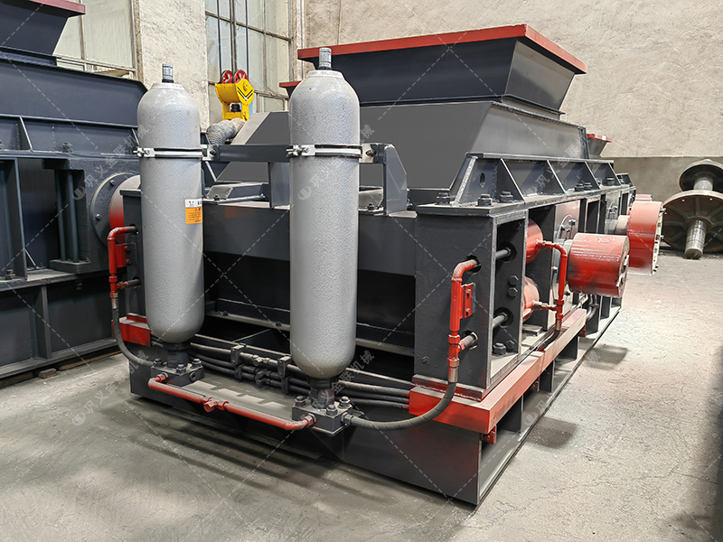 1208大型半自动液压对辊9I免费看片发货 破碎鹅卵石